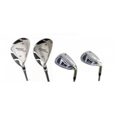 AGXGOLF MEN'S MAGNUM XS SERIES GRAPHITE #5 & #7 HYBRID IRONS SET + PW and SW